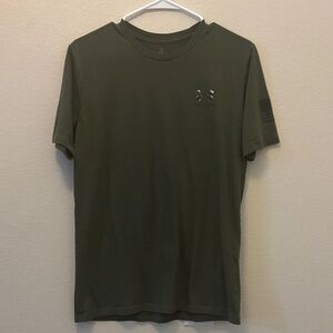 Under Armour Men's Olive Performance Short Sleeve Tee with Logo